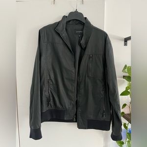 Banana Republic Factory waxed cotton bomber jacket